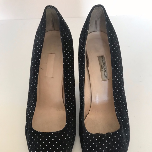 VINTAGE POLKA DOT HEELS - Picture 6 of 8